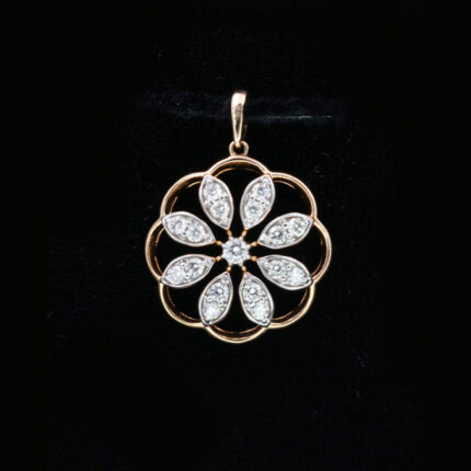 Leafy-Floral-Gleam-Diamond-Pendant-01-dgoldpassion